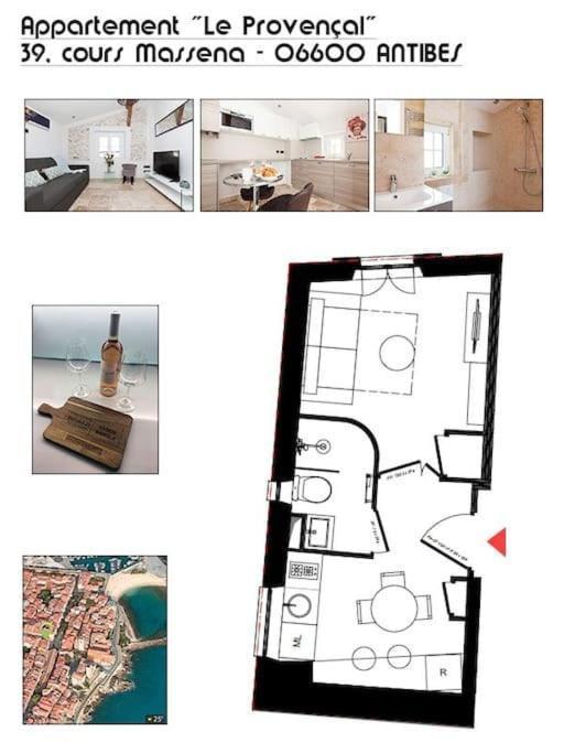 Ferienwohnung Le Provencal - Center Old Antibes 1Br Flat With Ac, Wifi Exterior foto